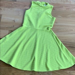 Decree-JC Penny Lime green turtleneck dress medium
